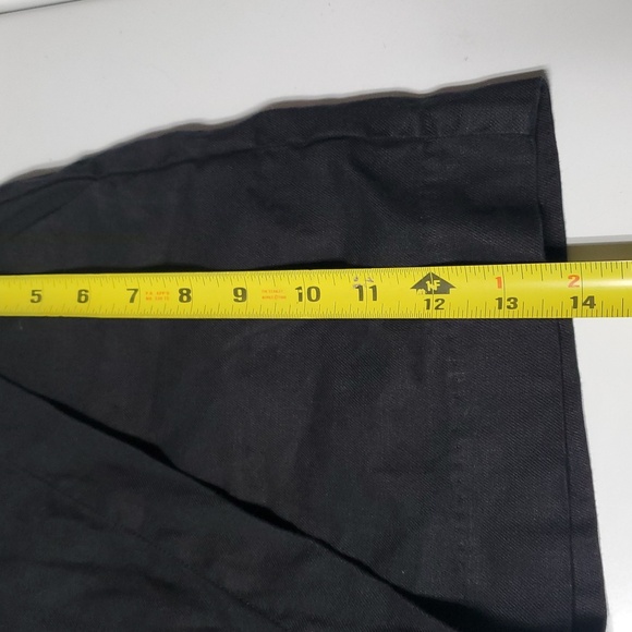EVEREVE Layla Stretch Linen Skort Size 27 Black Preppy Minimalist Closet Staple - Picture 14 of 14